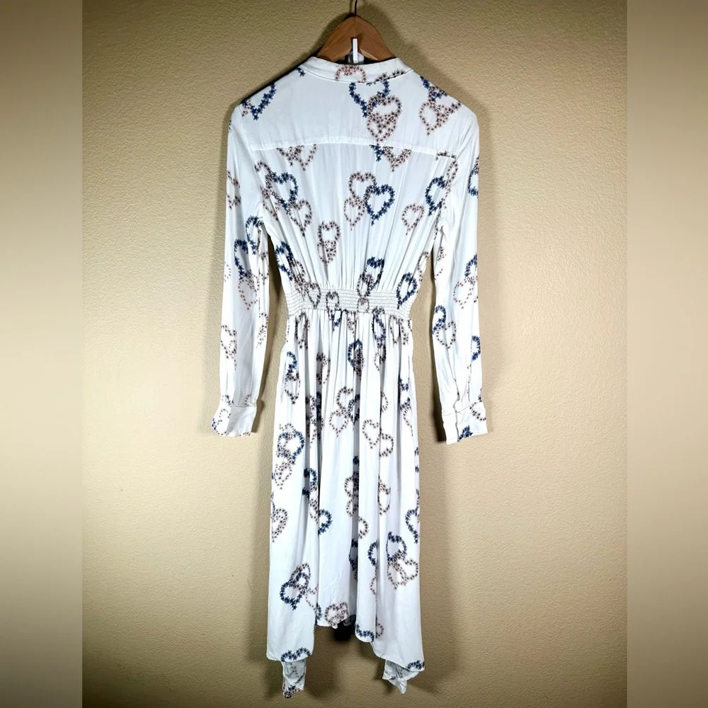 Sandro Paris Jerzy Heart-Motif Midi Dress - Picture 7 of 13